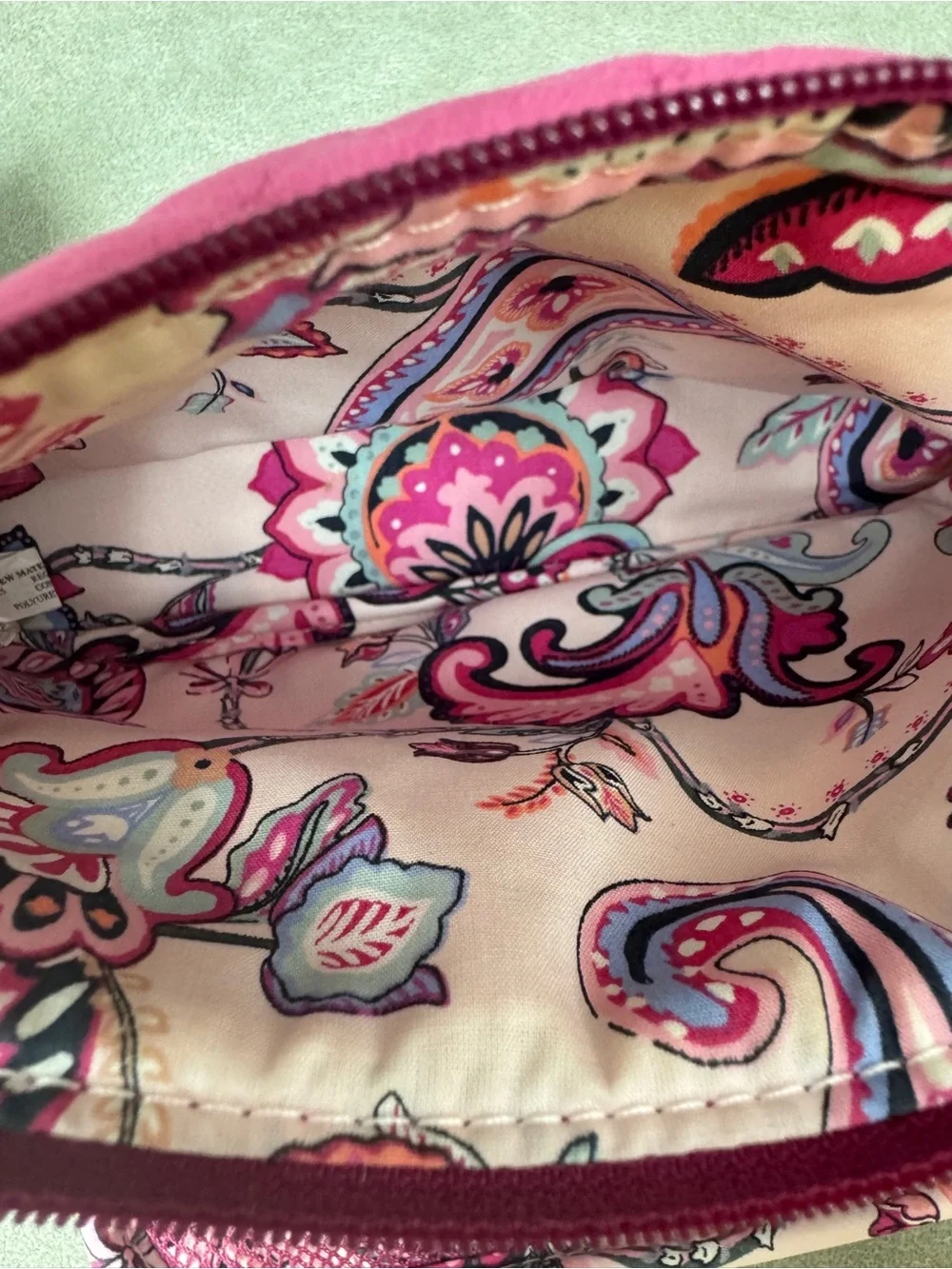 Vera Bradley Hot Pink Quilted Cosmetic Case